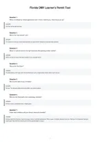 Florida Dmv Permit Test Questions And Answers 2026&lpar;package deal&rpar;