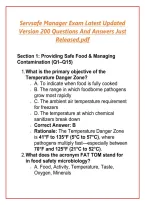 Servsafe Manager Exam Latest Updated Version 200 Questions And Answers Just Released&period;pdf
