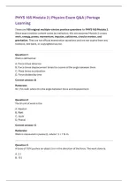 PHYS 165 Module 2 &vert; Physics Exam Q&A &vert; Portage Learning
