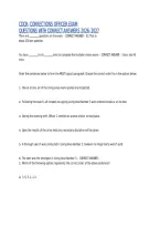 CDCR Exam Complete Package Deal 2026&ndash;2027 &vert; Practice Questions and Answers&comma; Test Banks&comma; and Study Guide Bundle