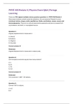 PHYS 165 Module 3 &vert; Physics Exam Q&A &vert; Portage Learning