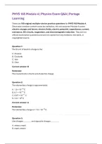 PHYS 165 Module 4 &vert; Physics Exam Q&A &vert; Portage Learning