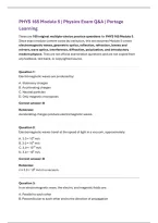 PHYS 165 Module 5 &vert; Physics Exam Q&A &vert; Portage Learning