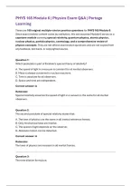 PHYS 165 Module 6 &vert; Physics Exam Q&A &vert; Portage Learning