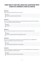 D440 Health And Wellness Eaq Questions With&NewLine;Complete Answers &lpar;100&percnt; Accurate&rpar;