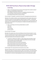 PHYS 165 Final Exam &vert; Physics Exam Q&A &vert; Portage Learning