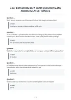 D467 Exploring Data Exam Questions And&NewLine;Answers Latest Update