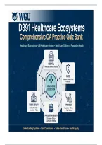WGU D391 Healthcare Ecosystems &vert; Comprehensive OA Practice Quiz Bank &vert;  Questions and Answers with Rationales &vert; 2026&sol;2027 Updated
