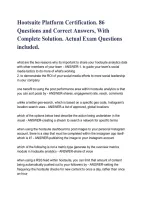 Hootsuite Platform Certification 2026&sol;2027 &vert; 86 Practice Questions & Answers