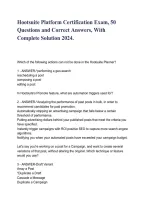 Hootsuite Platform Certification Exam 2026&sol;2027 &vert; 50 Practice Questions & Answers