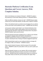 Hootsuite Platform Certification Exam 2026&sol;2027 &vert; Study Guide & Exam Review