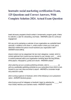 Hootsuite Social Marketing Certification 2026&sol;2027 &vert; 125 Practice Questions & Answers