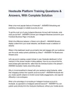 Hootsuite Platform Training 2026&sol;2027 &vert; Study Guide & Practice Questions