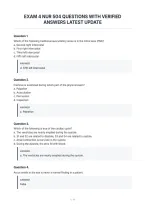 Exam 4 Nur 504 Questions With Verified&NewLine;Answers Latest Update