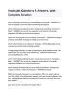 Hootsuite Certification Study Guide 2026&sol;2027 &vert; 173 Practice Questions & Answers
