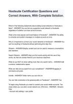 Hootsuite Certification Exam 2026&sol;2027 &vert; Practice Questions&comma; Correct Answers & Complete Solutions