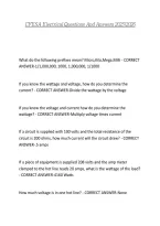 CFESA Electrical Questions And Answers 20252026