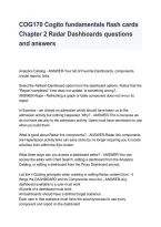 COG170 Cogito Fundamentals Chapter 2&colon; Radar Dashboards 2026&sol;2027 &vert; Questions & Answers