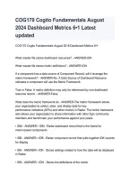 COG170 Cogito Fundamentals Dashboard Metrics 2026&sol;2027 &vert; Study Guide & Exam Review