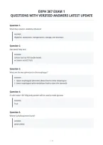 Exph 367 Exam 1&NewLine;Questions With Verified Answers Latest Update