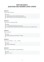 Exph 369 Exam 2&NewLine;Questions And Answers Latest Update