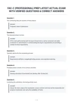 Fac-C &lpar;Professional&rpar; Prep Latest Actual Exam&NewLine;With Verified Questions & Correct Answers