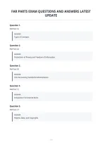 Far Parts Exam Questions And Answers Latest&NewLine;Update&NewLine;