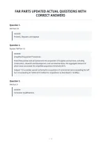 Far Parts Updated Actual Questions With&NewLine;Correct Answers