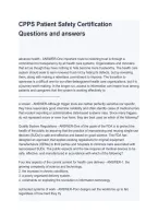 CPPS Patient Safety Certification 2026&sol;2027 &vert; Study Guide & Exam Review
