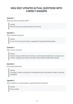 Wgu D027 Updated Actual Questions With&NewLine;Correct Answers&NewLine;