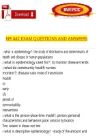 NR 442 Exam Questions and Answers &ndash; Community Health Nursing Study Guide and Exam Preparation