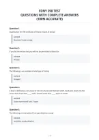 Fdny S98 Test&NewLine;Questions With Complete Answers&NewLine;&lpar;100&percnt; Accurate&rpar;&NewLine;