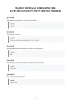 Ffa Best Informed Greenhand &lpar;Big&rpar;&NewLine;Expected Questions With Verified Answers