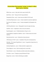 Test Bank For Claytons Basic Pharmacology For Nurses By Michelle J Willihnganz Samuel L Gurevitz Bruce Clayton 100 Correct Answers Verified A Graded