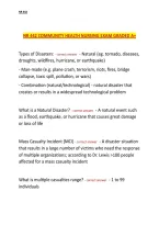 NR 442 Community Health Nursing Exam &ndash; Nursing Exam Preparation Study Material