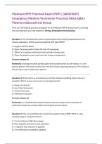 Platinum EMT Final Exam &lpar;PDF&rpar; &vert; &lpar;2026&rpar; Q&A &vert; Platinum Educational Group