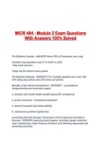 MICR 484 - Module 2 Exam Questions With Answers 100&percnt; Solved
