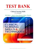 Complete Test Bank for Clinical Nursing Skills & Techniques 10th Edition by Perry&comma; Potter&comma; Ostendorf & Laplante &vert; All Chapters Included &vert; Verified Questions & Answers &vert; Latest Update 2026