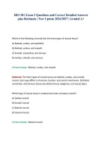 BIO 201 Exam 3 Questions and Correct Detailed Answers plus Rationale &vert; New Update 2026&sol;2027 &vert; Graded A&plus;