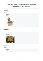 Final Exam Fall Semester Questions And&NewLine;Answers Latest Update&NewLine;