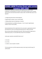 ASWB LMSW Practice Exam with correct answers 100&percnt; 2026