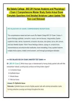 RIO SALADO COLLEGE BIO 201 EXAMS 1&comma; 2 & 3 ALL-IN-ONE MASTER PACKAGE DEAL &vert; 3 FULL EXAM TEST BANKS&comma; ALIGNED QUESTIONS&comma; HISTOLOGY&comma; BONE & NEURO MATRICES &mdash; 100&percnt; VERIFIED