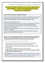 BIO 280 PATHOPHYSIOLOGY EXAM 3 &lpar;V2 & V3&rpar; ALL-IN-ONE MASTER PACKAGE DEAL &vert;  FULL PRACTICE BANKS&comma; ALIGNED QUESTIONS&comma; CARDIO&comma; RENAL & ACID-BASE MATRICES &mdash; 100&percnt; VERIFIED