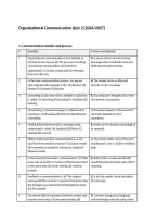 Organizational Communication Quiz 2 &lbrack;2026&sol;2027&rsqb; &vert; Practice Questions and Answers