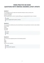 Finra Practice Sie Exam&NewLine;Questions With Verified Answers Latest Update&NewLine;