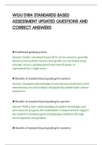 Wgu D184 Standards Based&NewLine;Assessment Updated Questions And&NewLine;Correct Answers&NewLine;