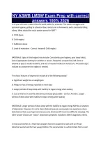 NY ASWB LMSW Exam Prep with correct answers 100&percnt; 2026