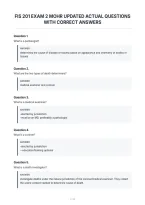 Fis 201 Exam 2 Mohr Updated Actual Questions&NewLine;With Correct Answers&NewLine;