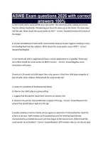 ASWB Exam questions 2026 with correct answers 100&percnt;