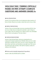 Wgu D265 Task 1 Thinking Critically&NewLine;Passed On First Attempt Complete&NewLine;Questions And Answers Graded A&plus;&NewLine;
